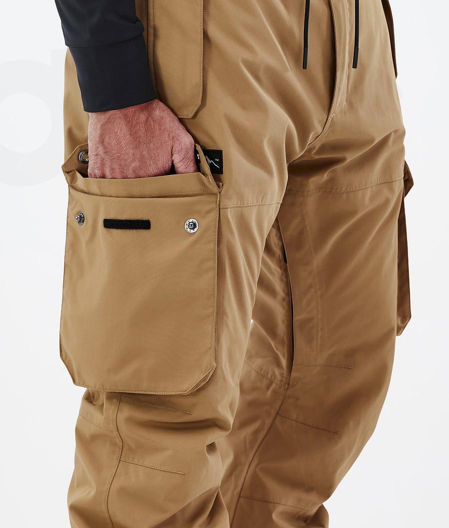 Gold Men's Dope Iconic Ski Pants | NZ_D1505