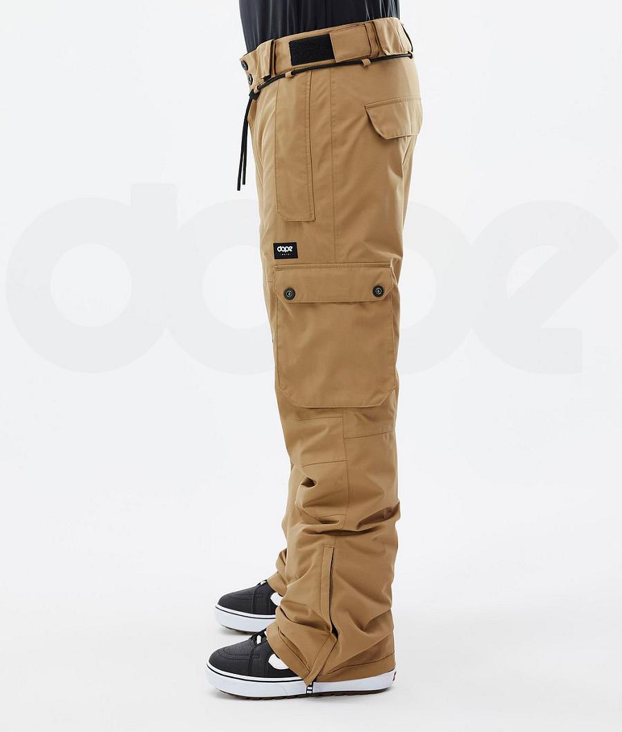 Gold Men's Dope Iconic Snowboard Pants | NZ_D1487