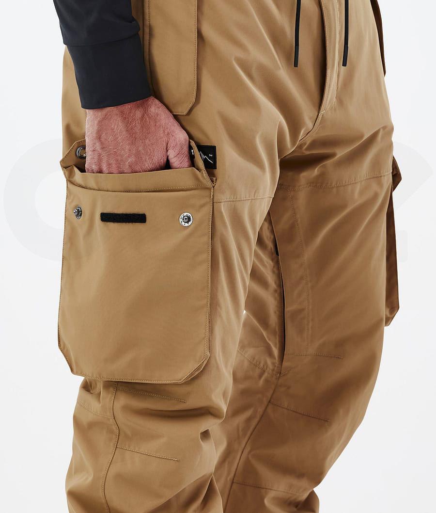 Gold Men's Dope Iconic Snowboard Pants | NZ_D1487