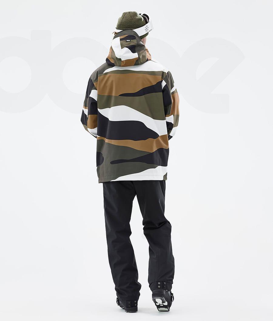 Gold Olive Men's Dope Blizzard Ski Jackets | NZ_D1366