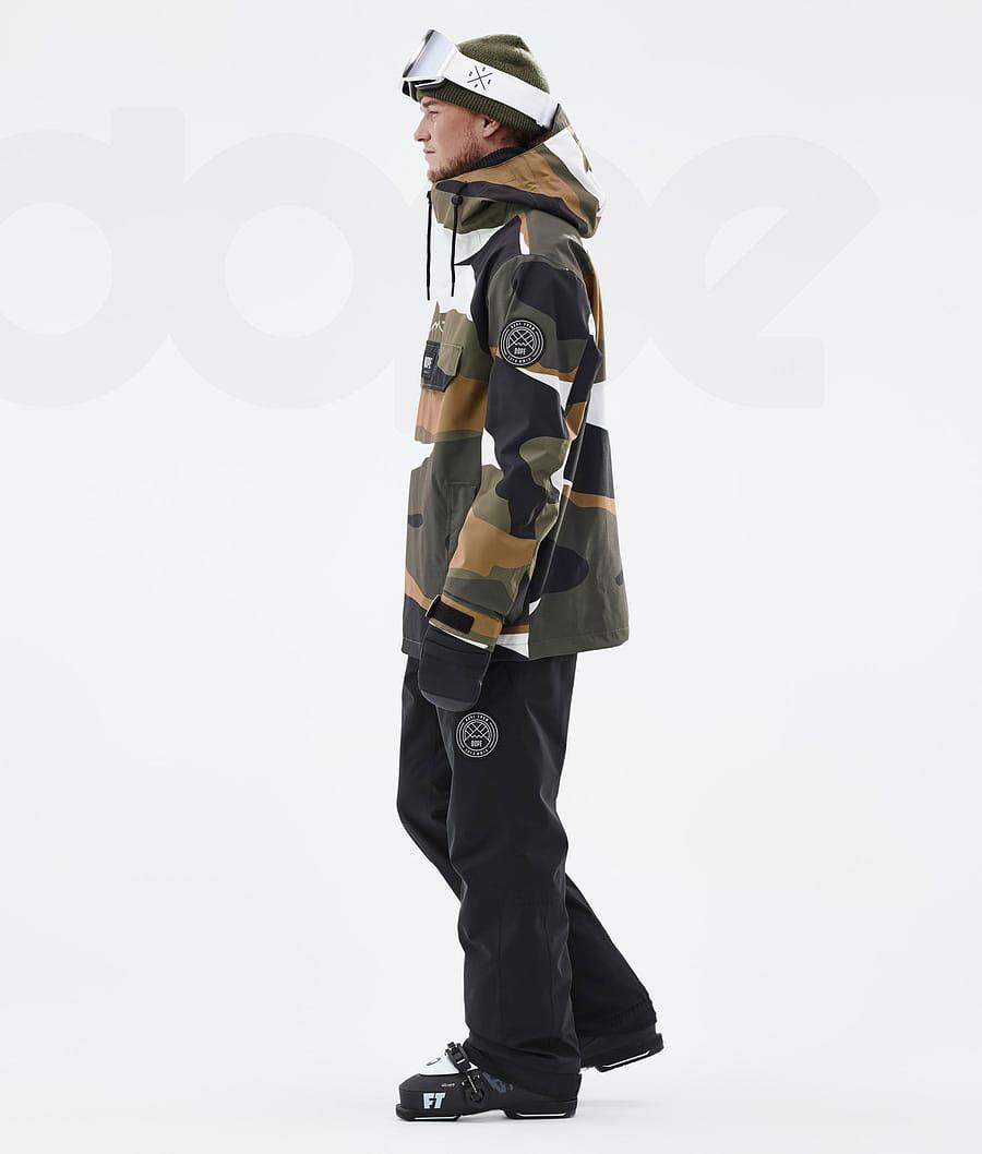 Gold Olive Men's Dope Blizzard Ski Jackets | NZ_D1366