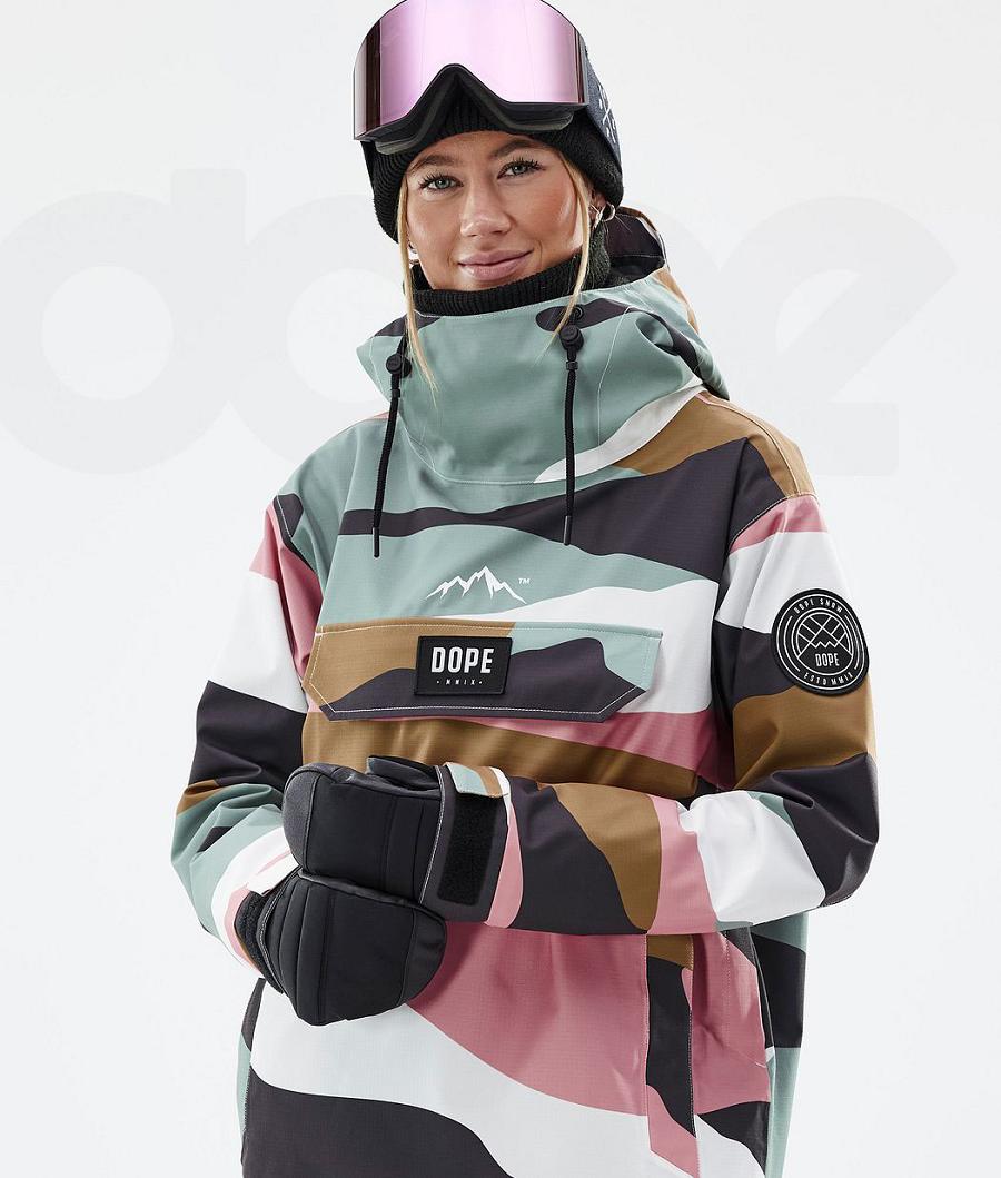 Gold Pink Women's Dope Blizzard W Snowboard Jackets | NZ_D1565