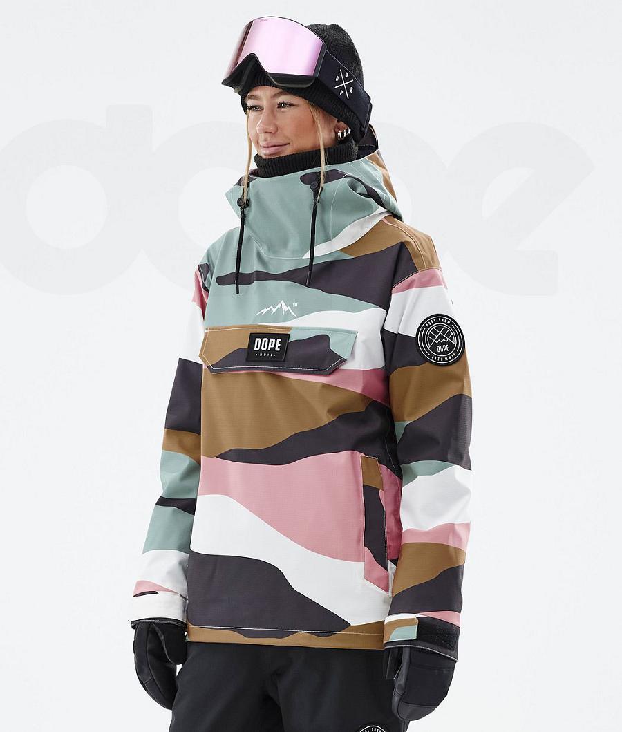 Gold Pink Women\'s Dope Blizzard W Snowboard Jackets | NZ_D1565