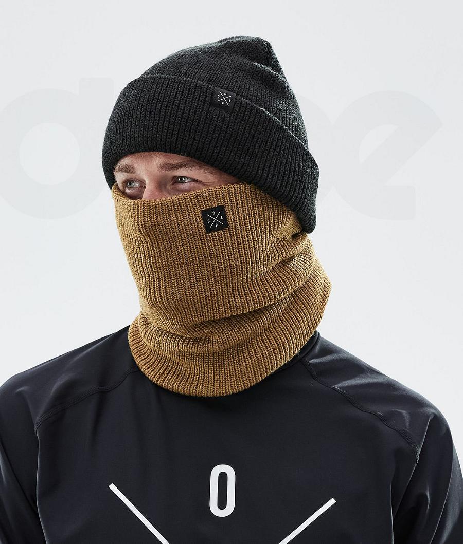 Gold Women's Dope 2X-UP Knitted Facemasks | NZ_D2231