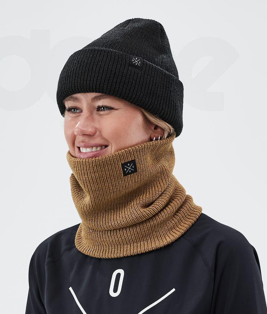 Gold Women's Dope 2X-UP Knitted Facemasks | NZ_D2231