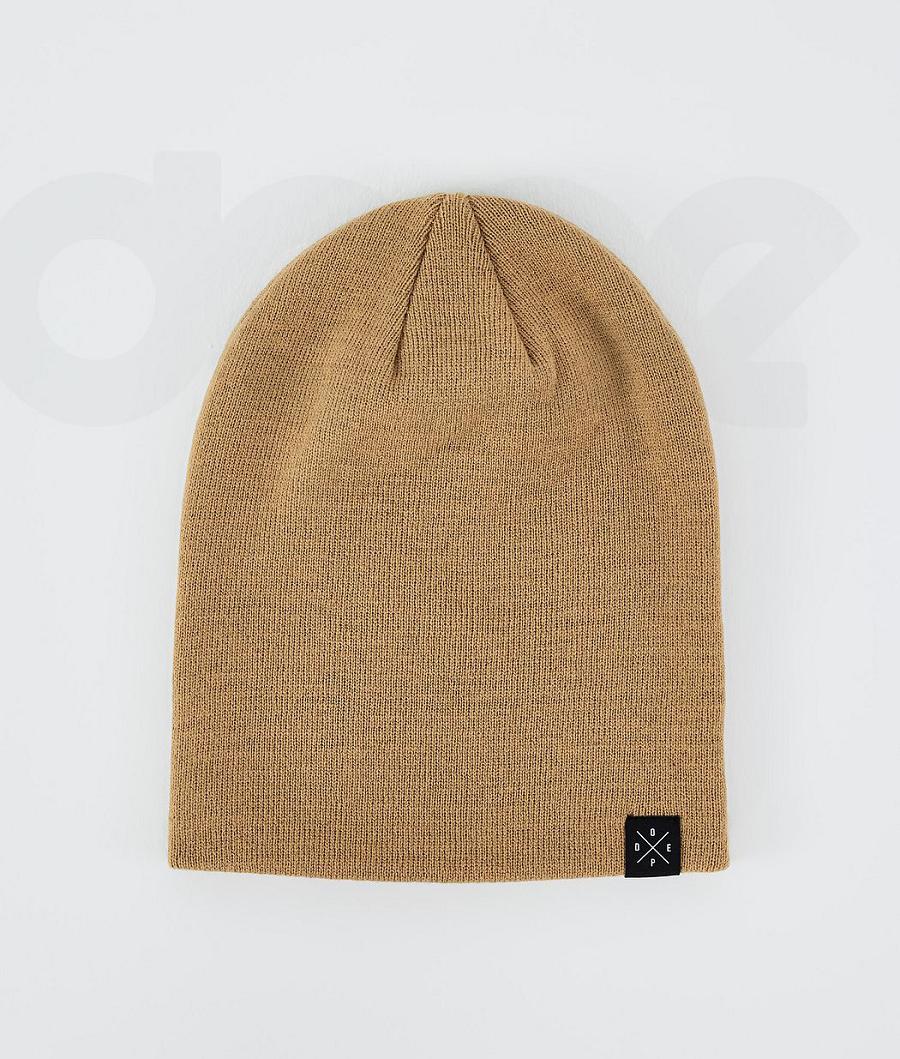 Gold Women's Dope Solitude Beanies | NZ_D2261