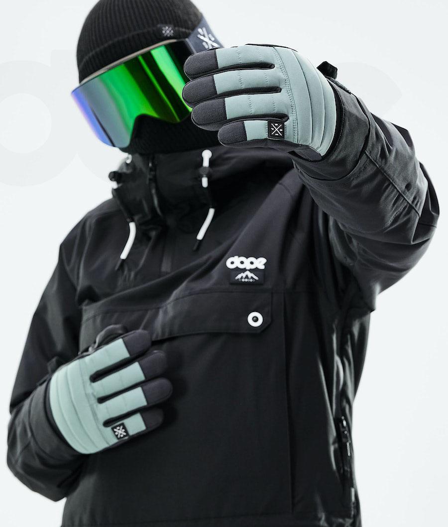 Green Men's Dope Ace 2021 Snowboard Gloves | NZ_D1321