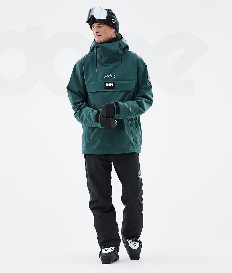 Green Men's Dope Blizzard Ski Jackets | NZ_D2206