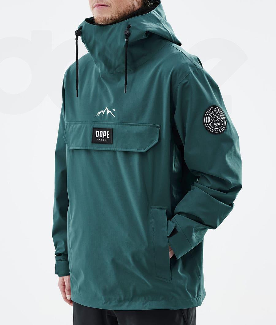 Green Men's Dope Blizzard Ski Jackets | NZ_D2206