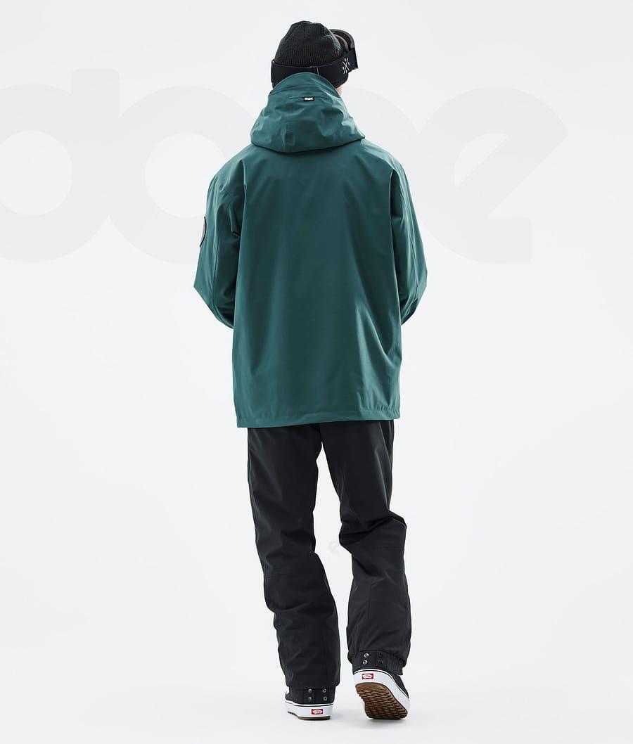 Green Men's Dope Blizzard Snowboard Jackets | NZ_D1135