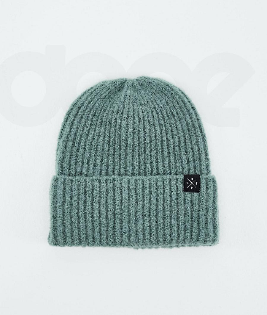Green Men\'s Dope Chunky Beanies | NZ_D2256