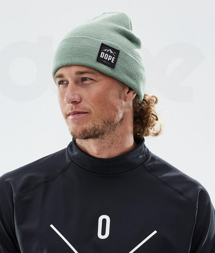 Green Men's Dope Paradise Beanies | NZ_D2212