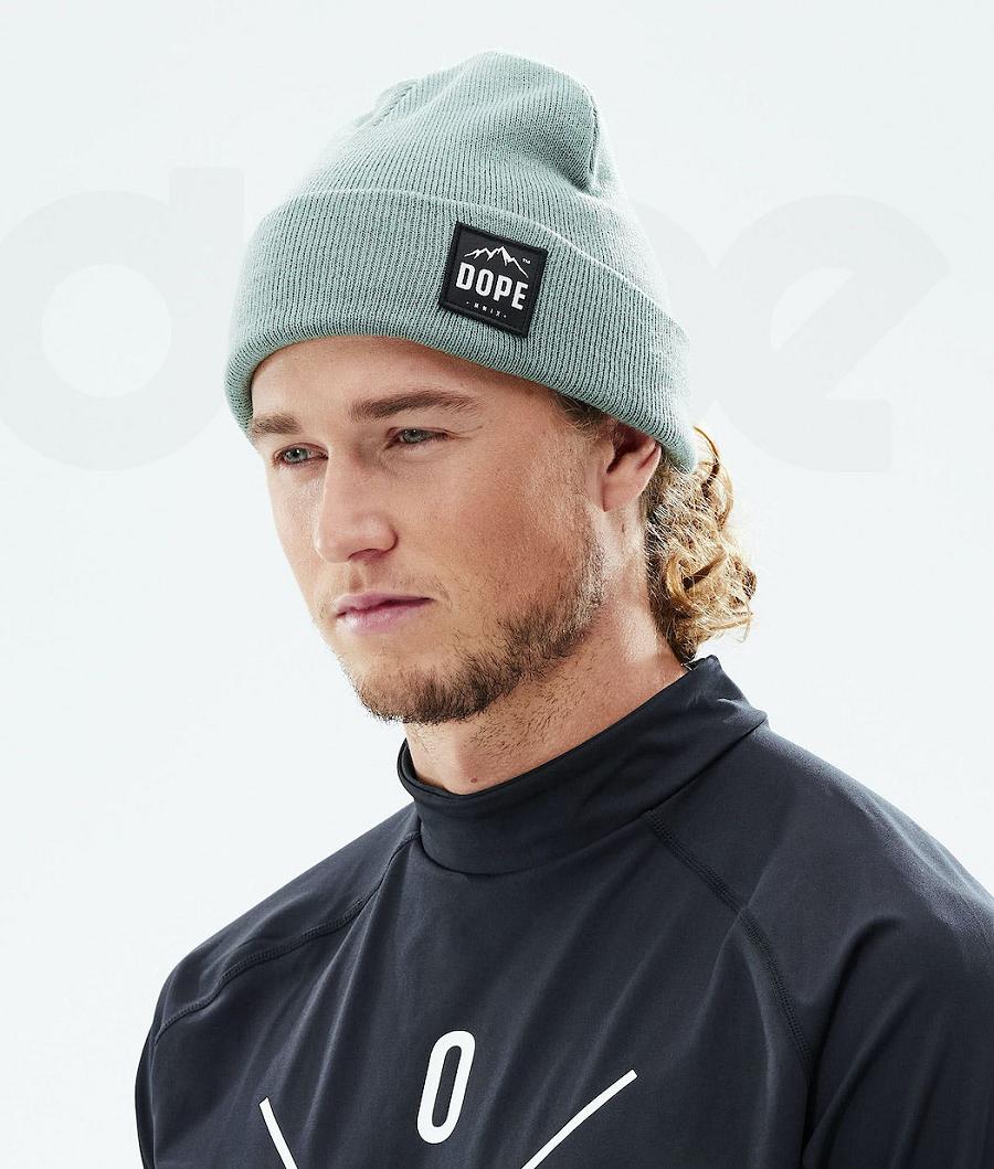 Green Men's Dope Paradise Beanies | NZ_D2452