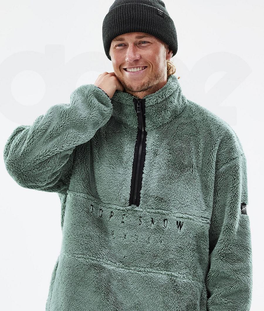 Green Men's Dope Pile Fleece | NZ_D1704