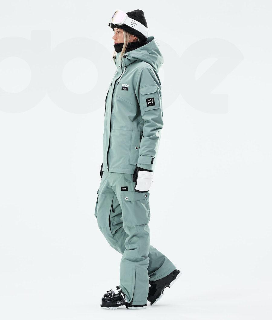 Green Women's Dope Adept W 2021 Ski Jackets | NZ_D1257