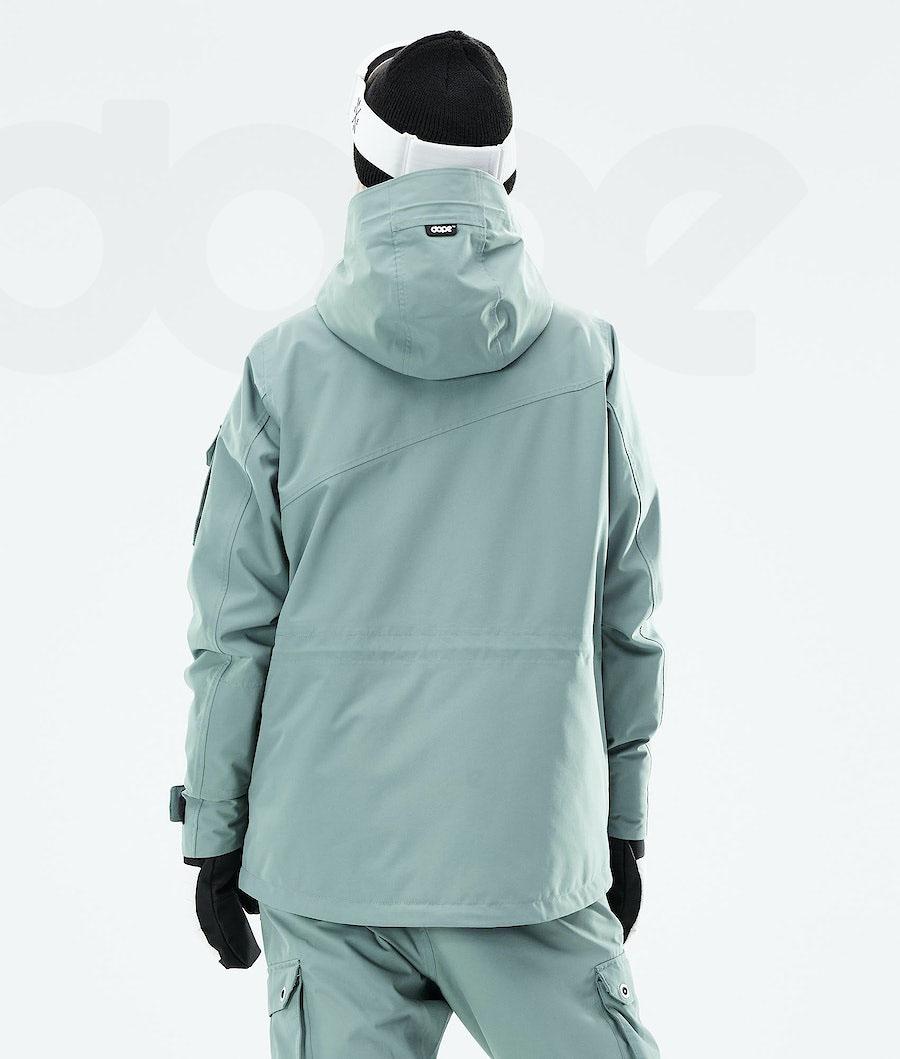 Green Women's Dope Adept W 2021 Ski Jackets | NZ_D1257