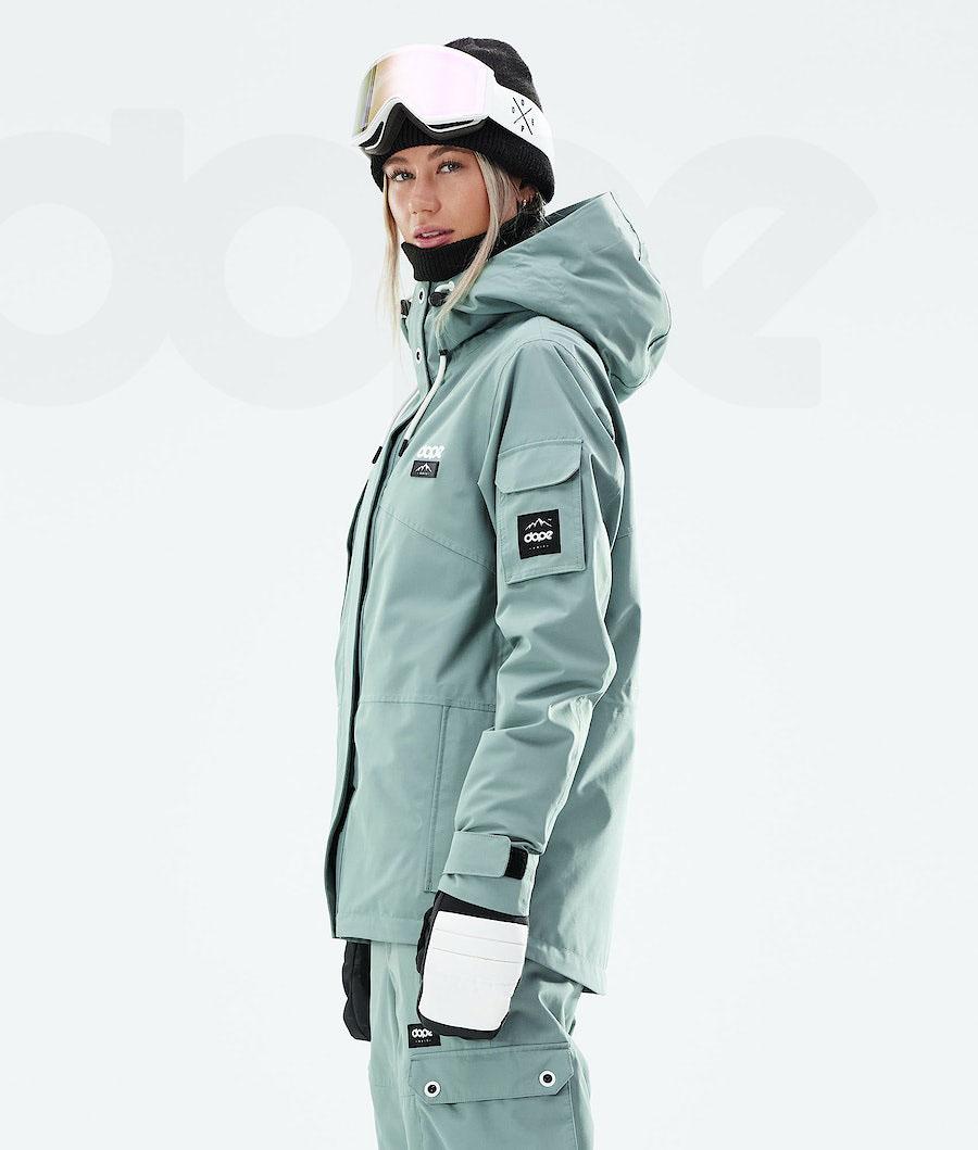 Green Women's Dope Adept W 2021 Ski Jackets | NZ_D1257