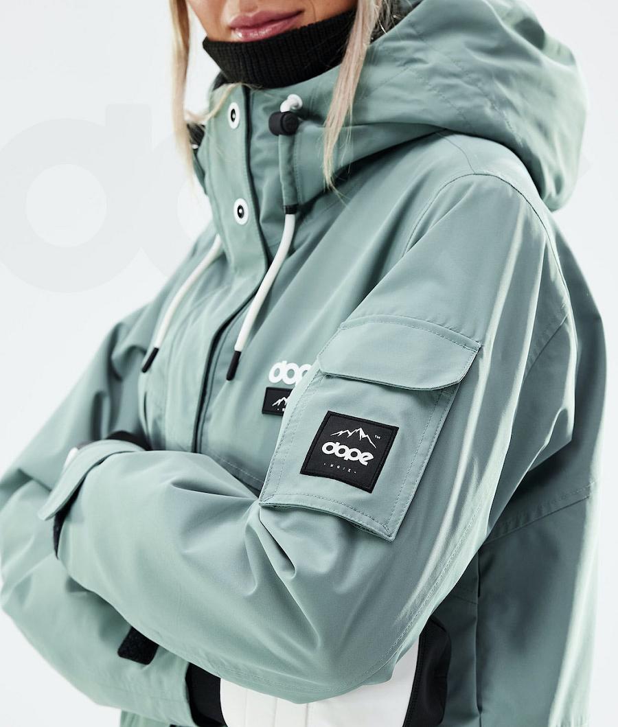 Green Women's Dope Adept W 2021 Snowboard Jackets | NZ_D1753