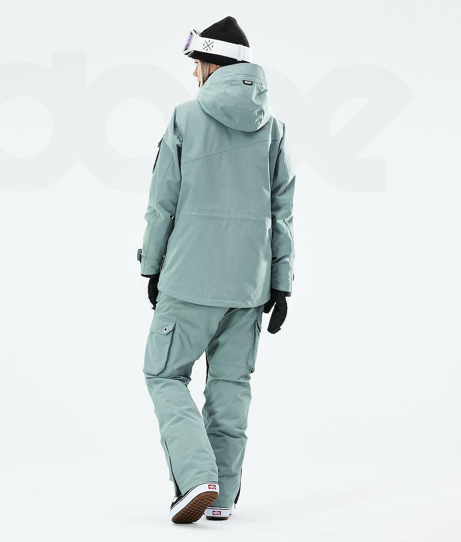 Green Women's Dope Adept W 2021 Snowboard Jackets | NZ_D1753