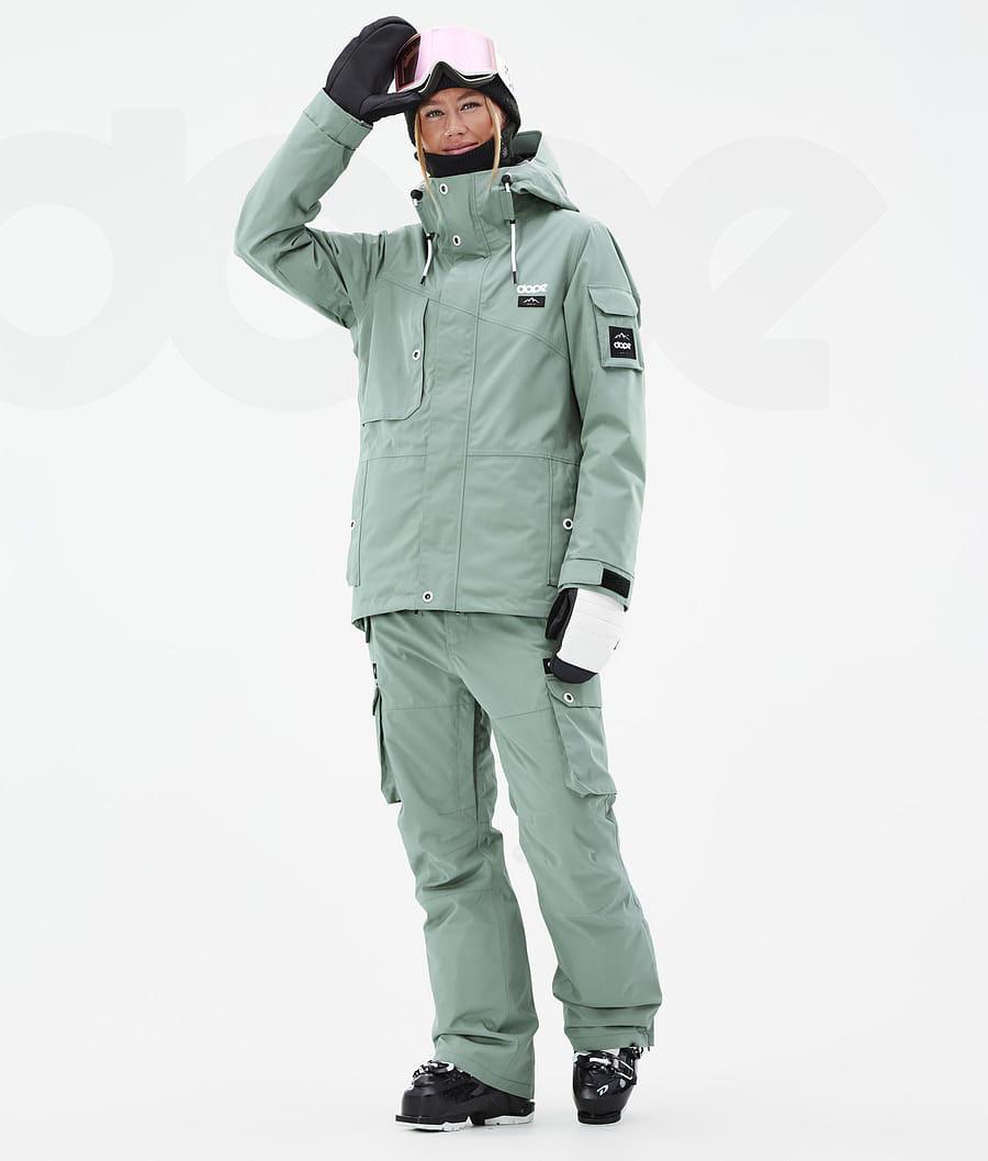 Green Women's Dope Adept W Ski Jackets | NZ_D2086