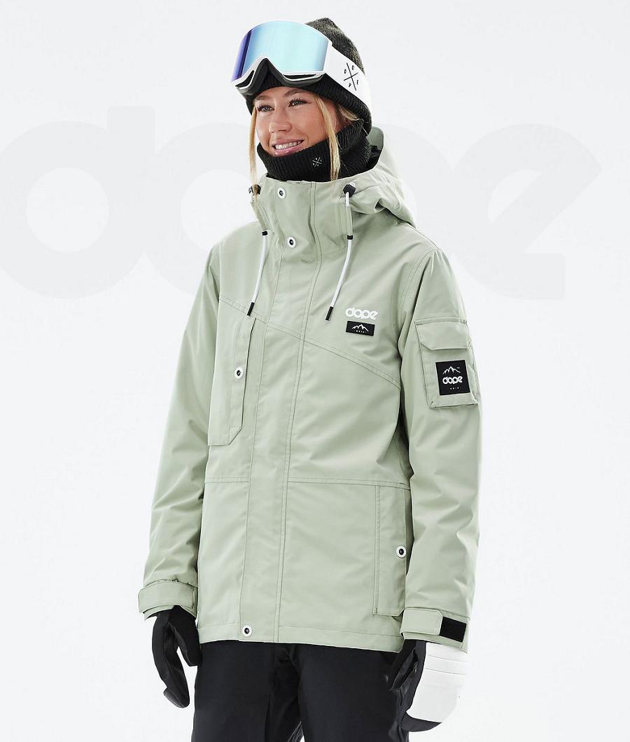 Green Women\'s Dope Adept W Ski Jackets | NZ_D2519