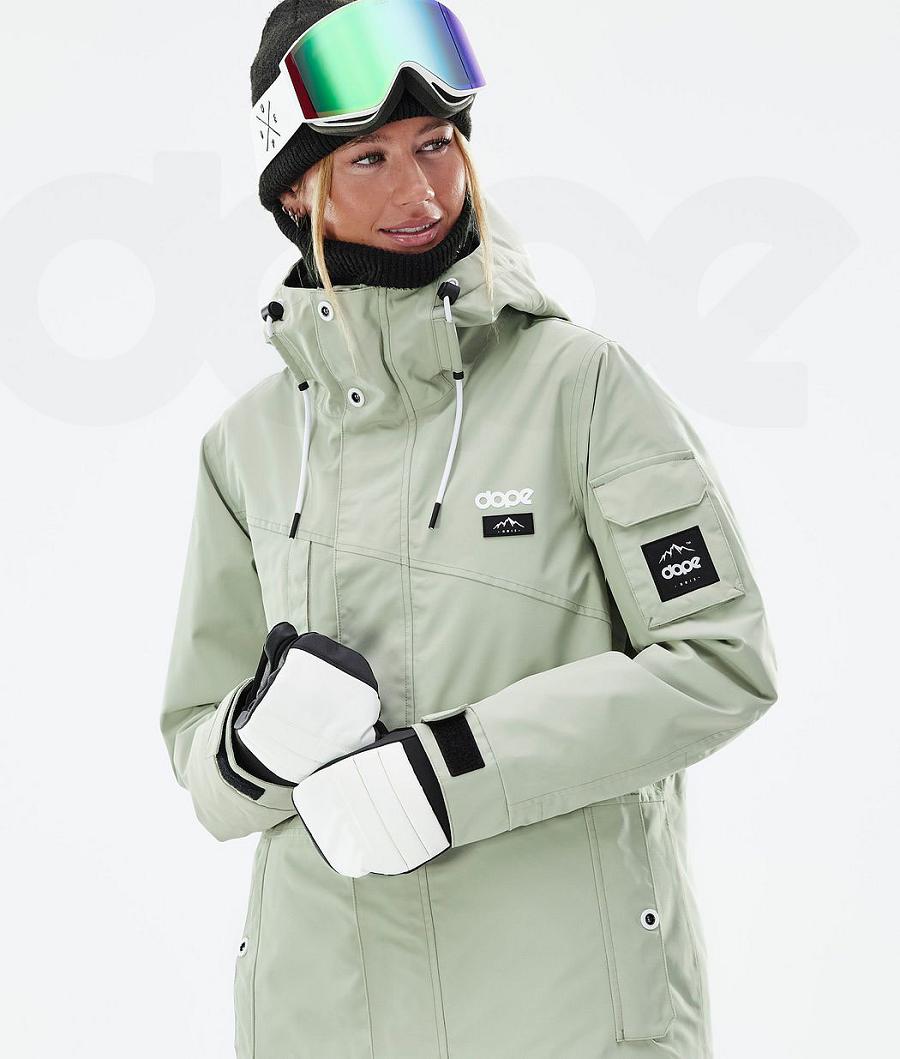 Green Women's Dope Adept W Snowboard Jackets | NZ_D1514