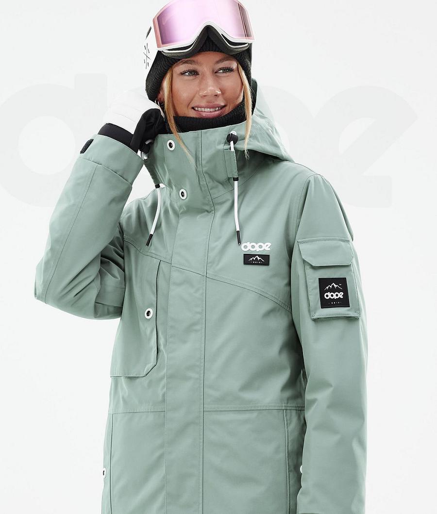 Green Women's Dope Adept W Snowboard Jackets | NZ_D1949