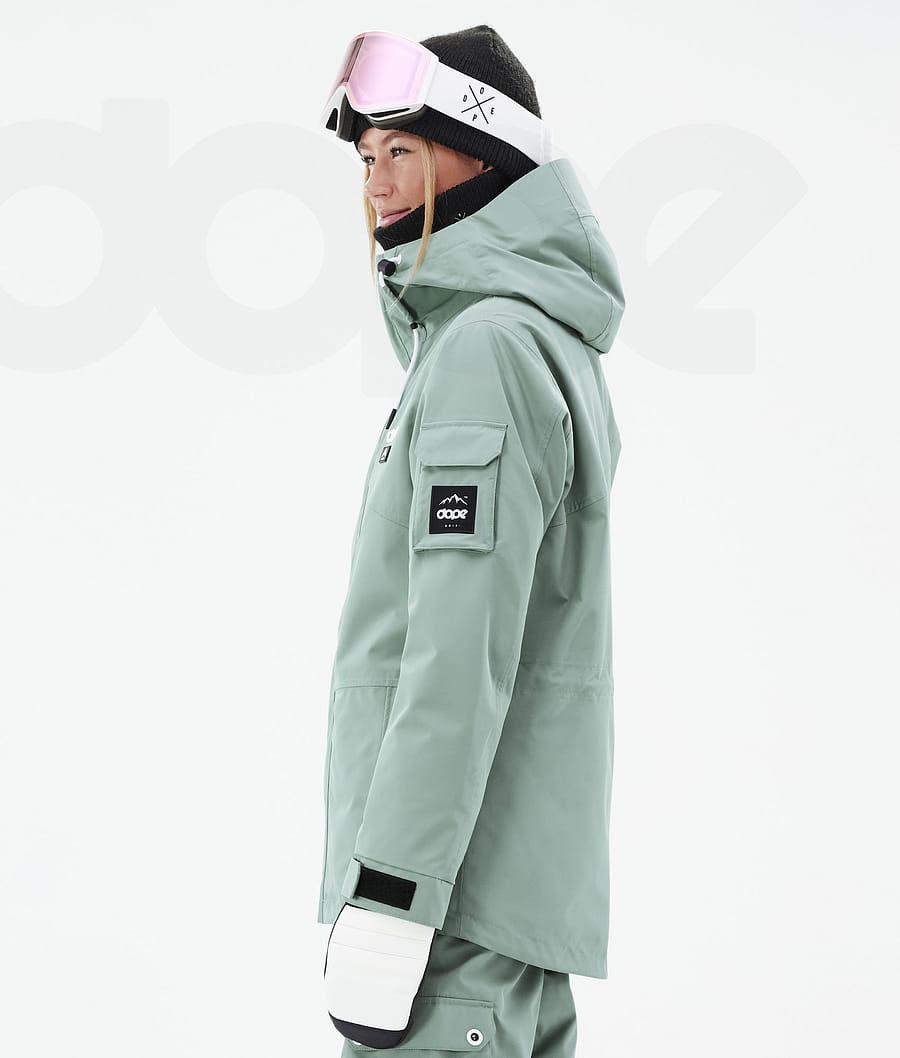 Green Women's Dope Adept W Snowboard Jackets | NZ_D1949