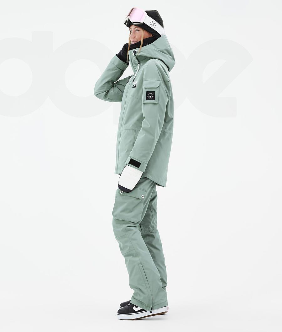 Green Women's Dope Adept W Snowboard Jackets | NZ_D1949