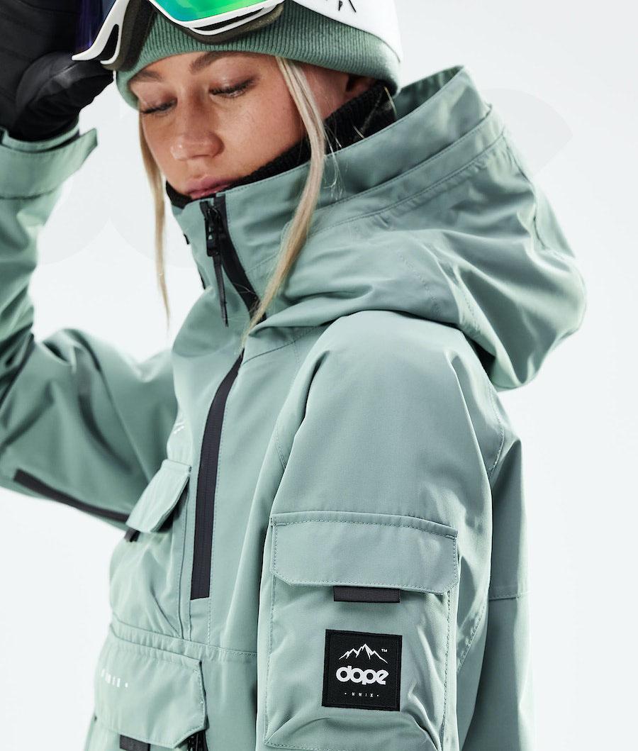 Green Women's Dope Akin W 2021 Ski Jackets | NZ_D1365