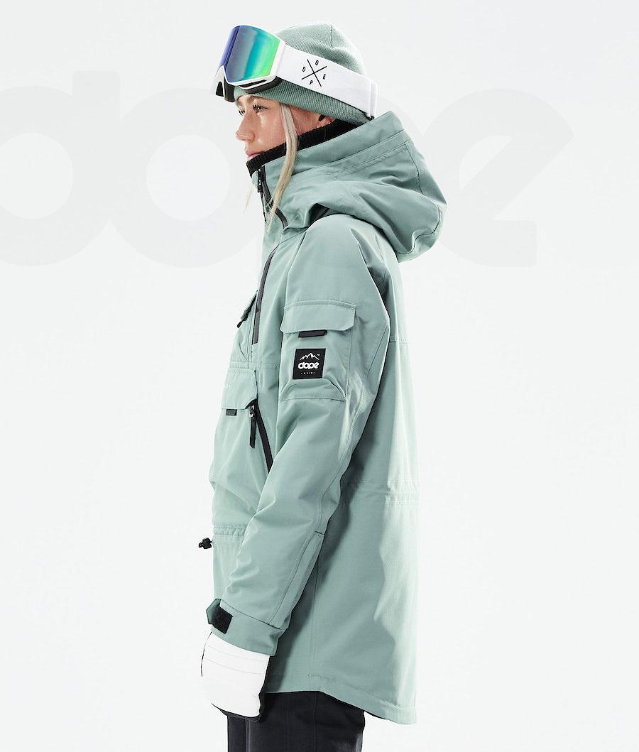 Green Women's Dope Akin W 2021 Ski Jackets | NZ_D1365
