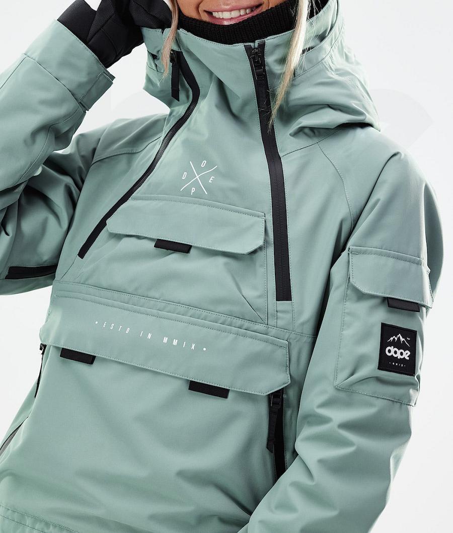 Green Women's Dope Akin W 2021 Snowboard Jackets | NZ_D1868