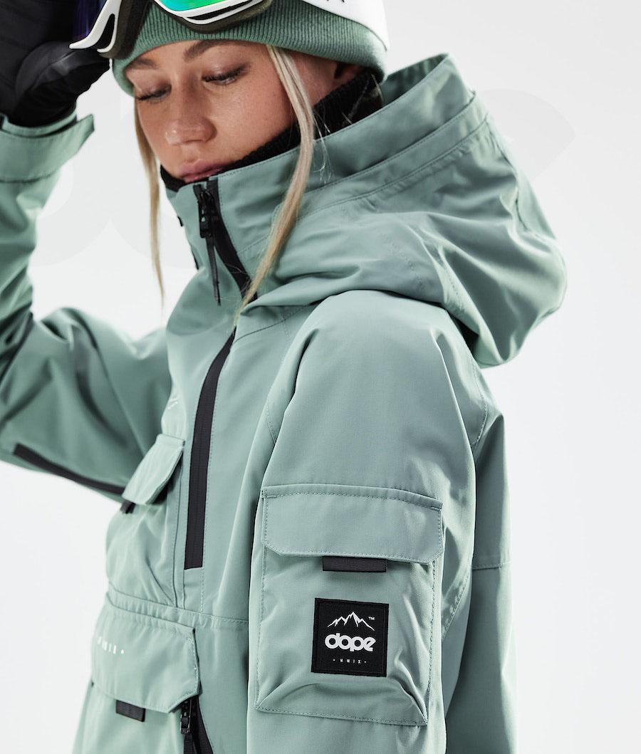 Green Women's Dope Akin W 2021 Snowboard Jackets | NZ_D1868