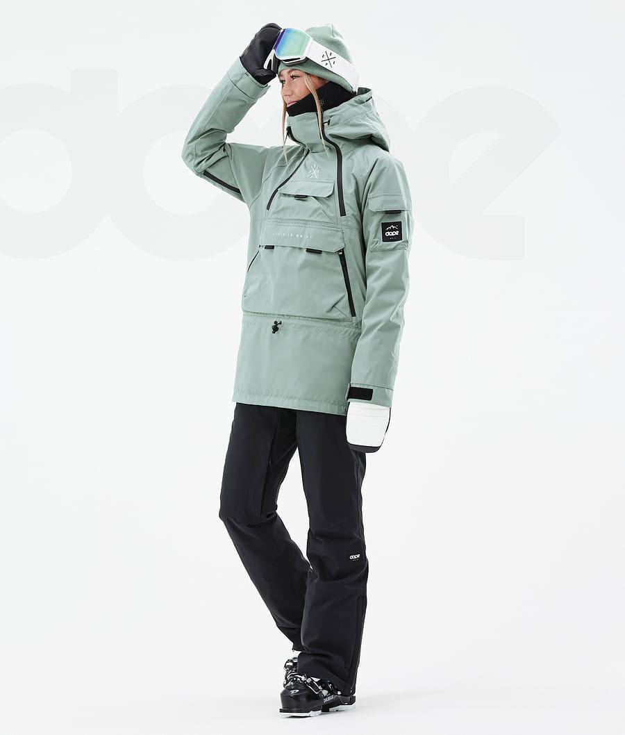 Green Women's Dope Akin W Ski Jackets | NZ_D2391