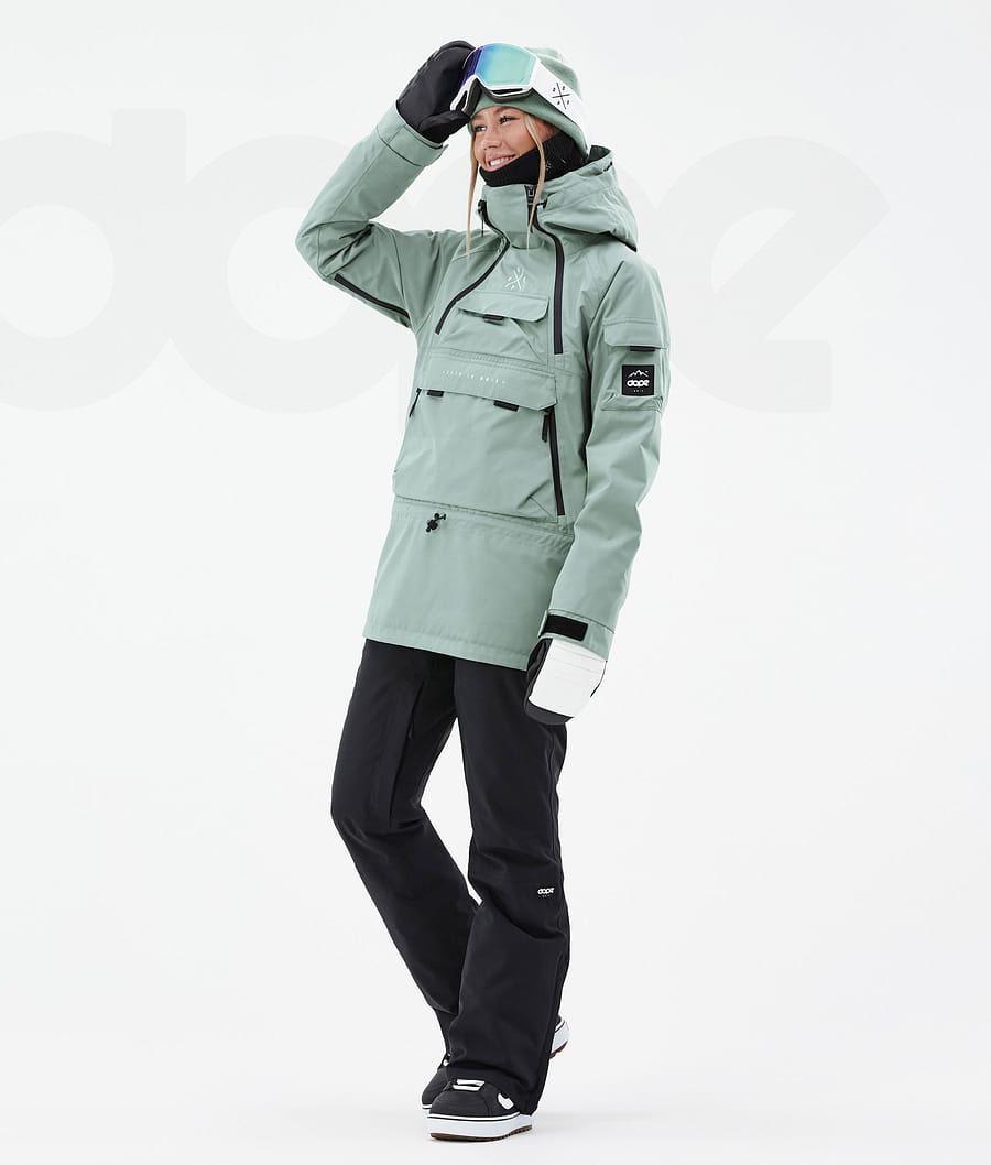 Green Women's Dope Akin W Snowboard Jackets | NZ_D1396