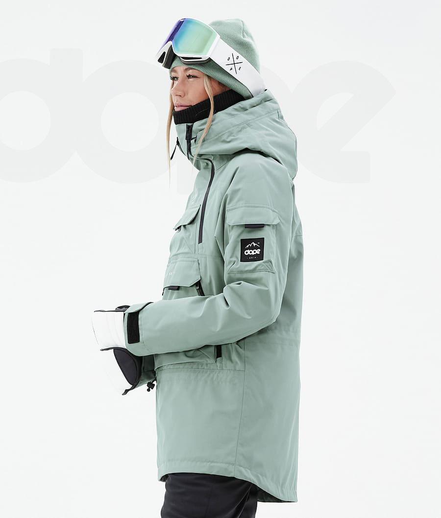 Green Women's Dope Akin W Snowboard Jackets | NZ_D1396