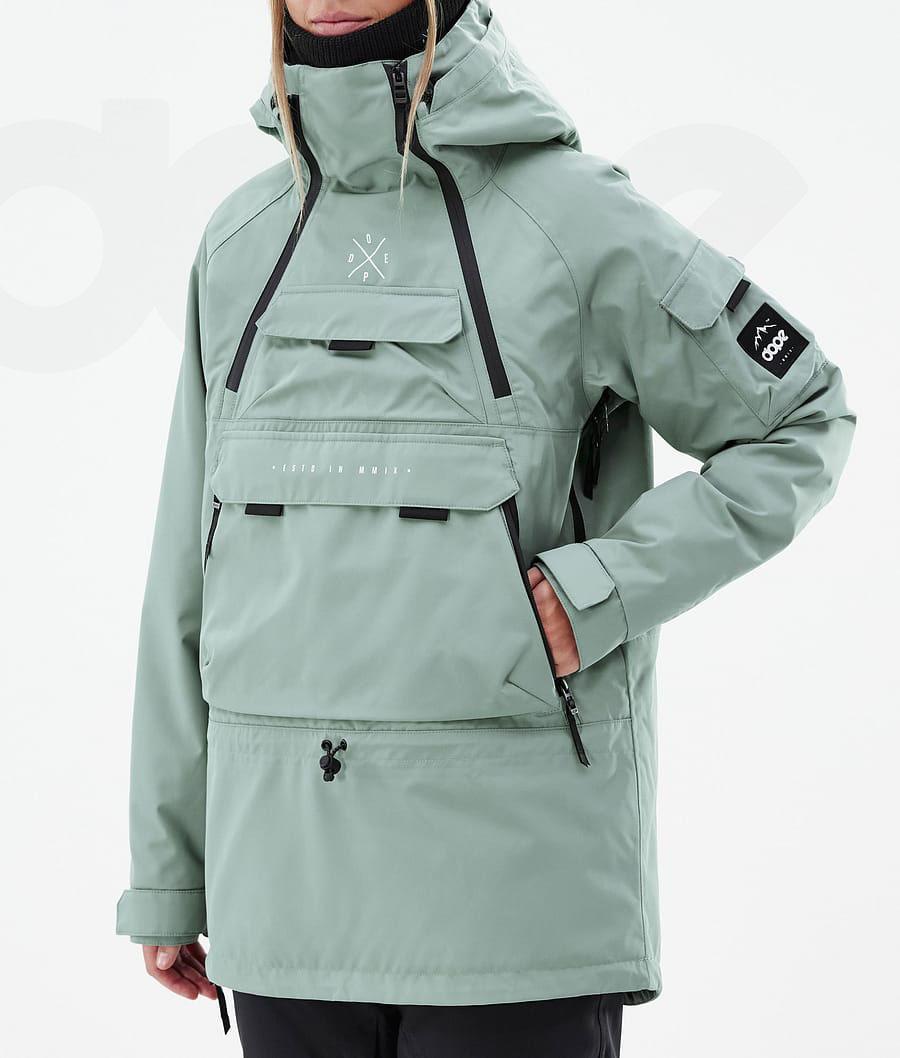 Green Women's Dope Akin W Snowboard Jackets | NZ_D1396