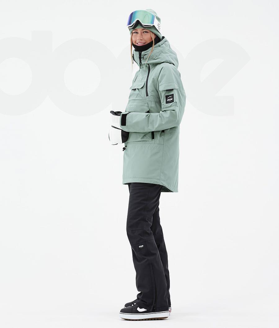 Green Women's Dope Akin W Snowboard Jackets | NZ_D1396