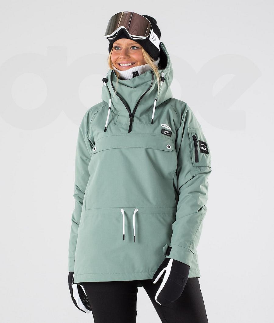 Green Women\'s Dope Annok W 2019 Snowboard Jackets | NZ_D1847