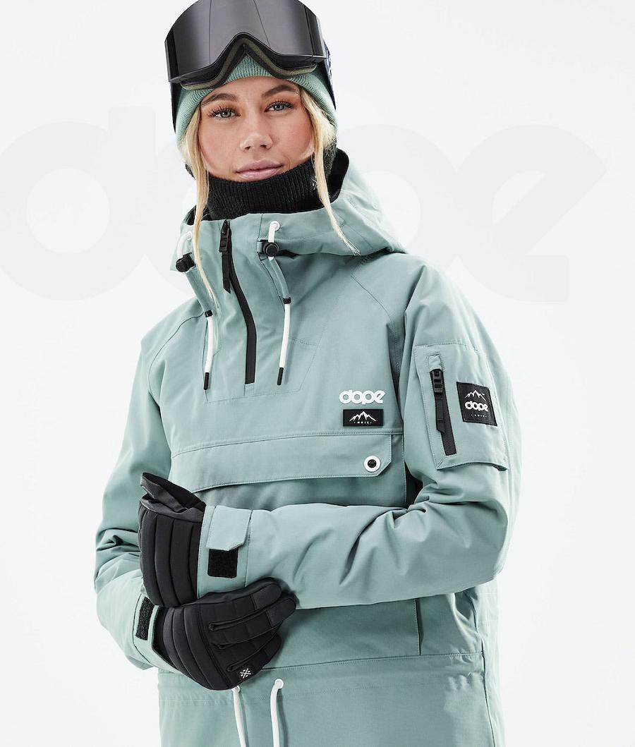 Green Women's Dope Annok W 2021 Ski Jackets | NZ_D1013