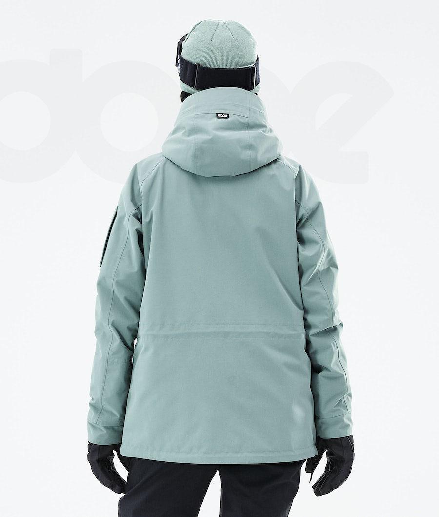 Green Women's Dope Annok W 2021 Ski Jackets | NZ_D1013