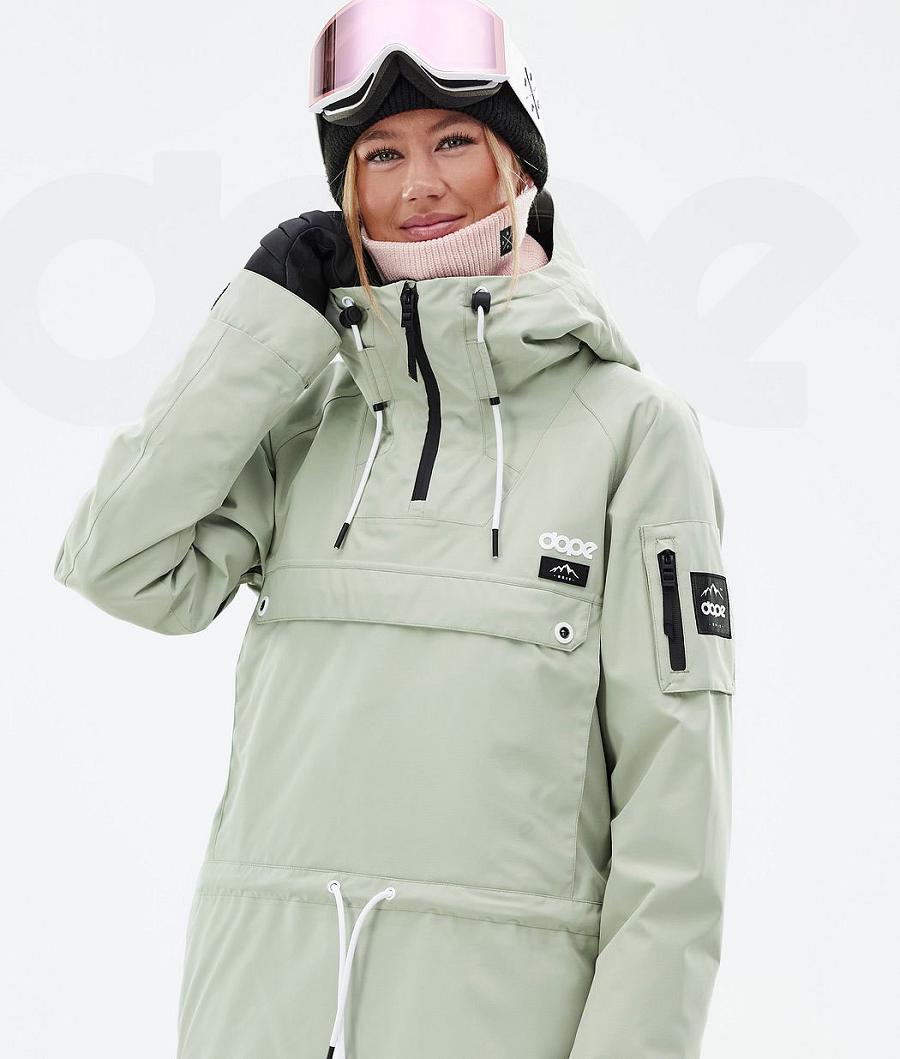 Green Women's Dope Annok W Snowboard Jackets | NZ_D2060