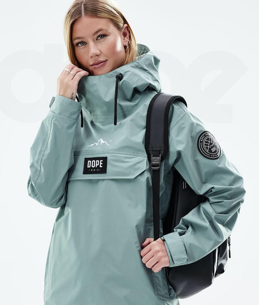 Green Women's Dope Blizzard Light W Outdoor Jackets | NZ_D2049