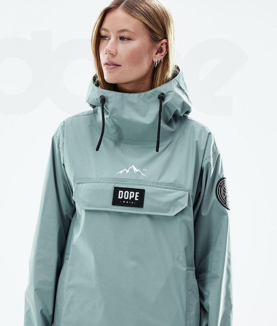 Green Women's Dope Blizzard Light W Outdoor Jackets | NZ_D2049