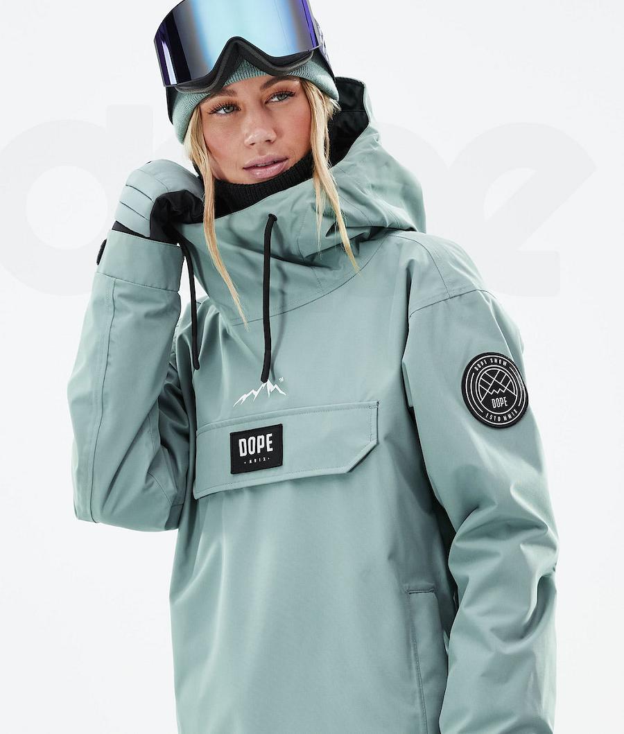 Green Women's Dope Blizzard W 2021 Ski Jackets | NZ_D1760