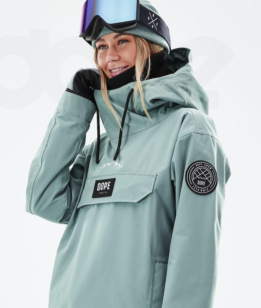 Green Women's Dope Blizzard W 2021 Ski Jackets | NZ_D1760