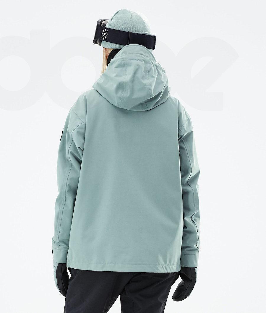 Green Women's Dope Blizzard W 2021 Ski Jackets | NZ_D1760