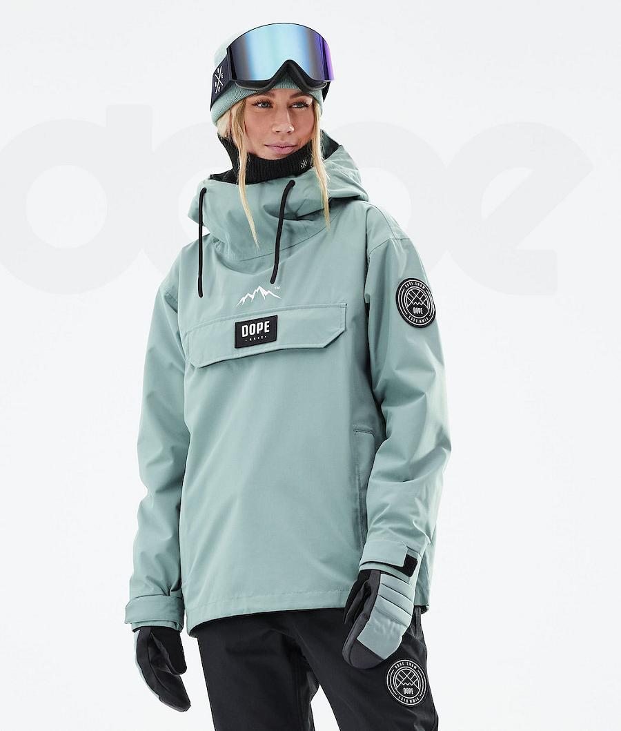 Green Women\'s Dope Blizzard W 2021 Ski Jackets | NZ_D1760