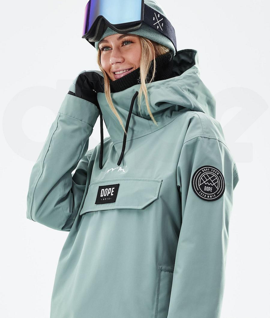 Green Women's Dope Blizzard W 2021 Snowboard Jackets | NZ_D1254