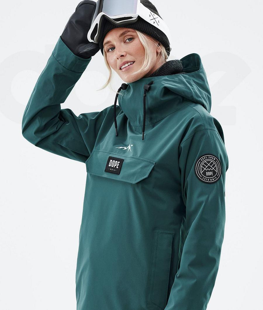 Green Women's Dope Blizzard W Ski Jackets | NZ_D1080